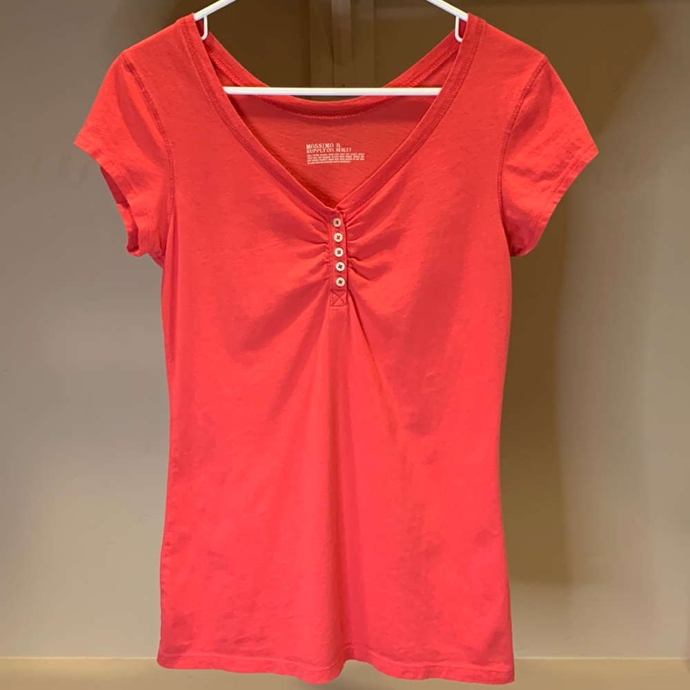 Mossimo Short Sleeve Henley Tee